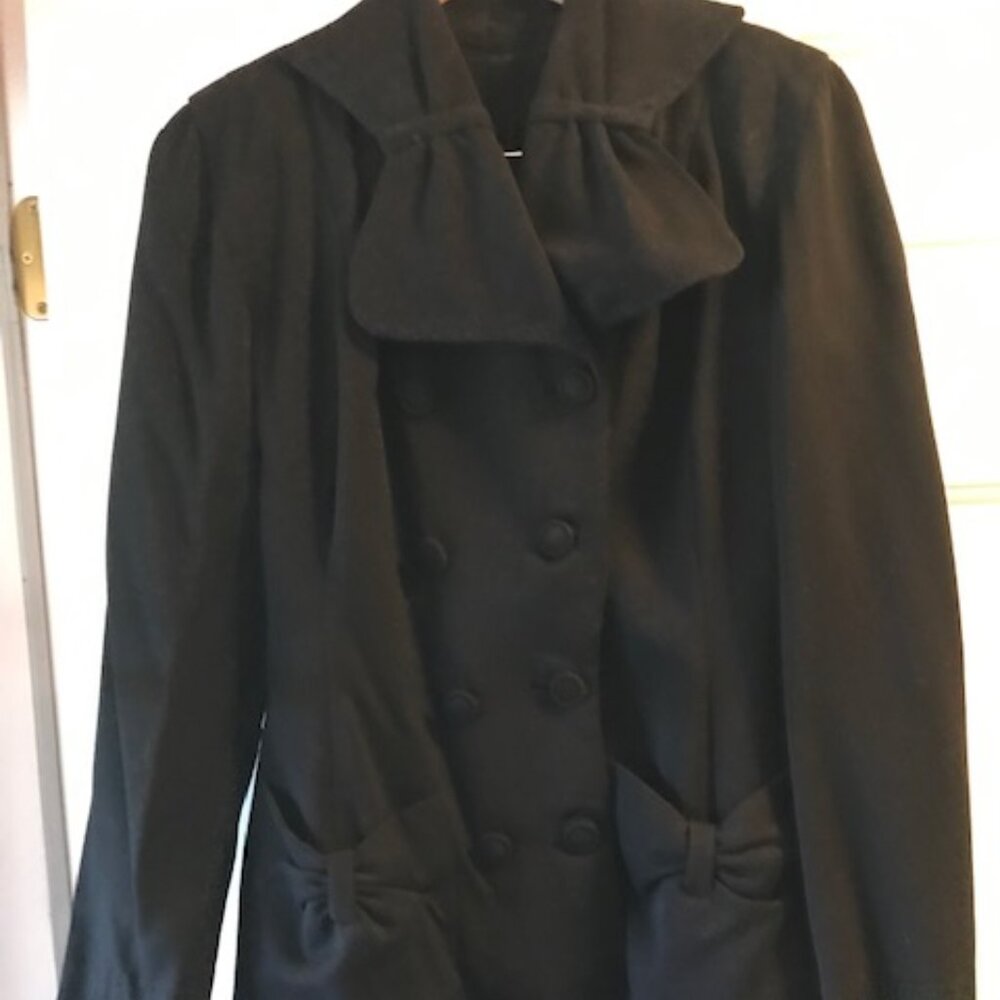 Vintage 1940's Black Suit, Size 10